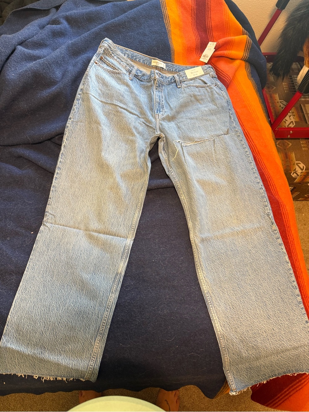 Abercrombie & Fitch Light Blue High Rise “The Loose” Jeans